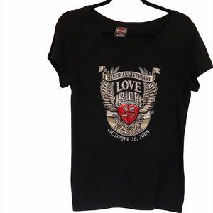 Harley Davidson Love Ride 25 Womens T Shirt